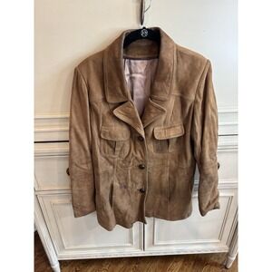 Vintage 1970s‎ Brown Suede Leather Jacket Women's Read